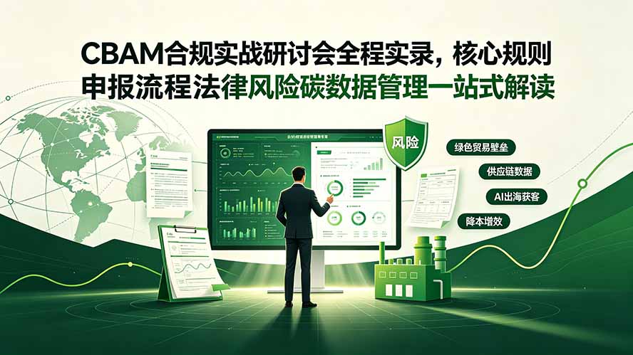 CBAM合规实战:申报流程法律风险碳数据管理AI赋能出海策略 CBAM合规实战:申报流程法律风险碳数据管理AI赋能出海策略