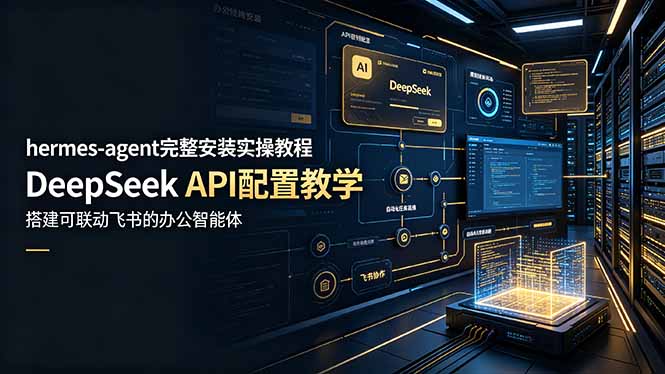 hermes-agent安装教程 DeepSeek API配置 飞书机器人联动办公智能体 hermes-agent安装教程 DeepSeek API配置 飞书机器人联动办公智能体
