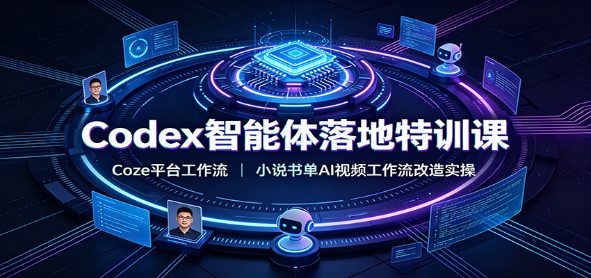 Coze平台工作流实操：零基础AI智能体+小说书单视频改造课