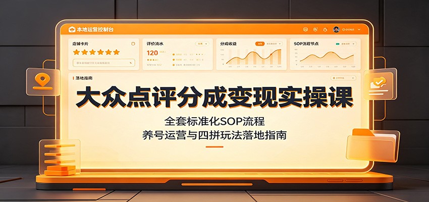 2026 大众点评分成实操:养号运营与四拼法SOP落地教程 2026 大众点评分成实操:养号运营与四拼法SOP落地教程