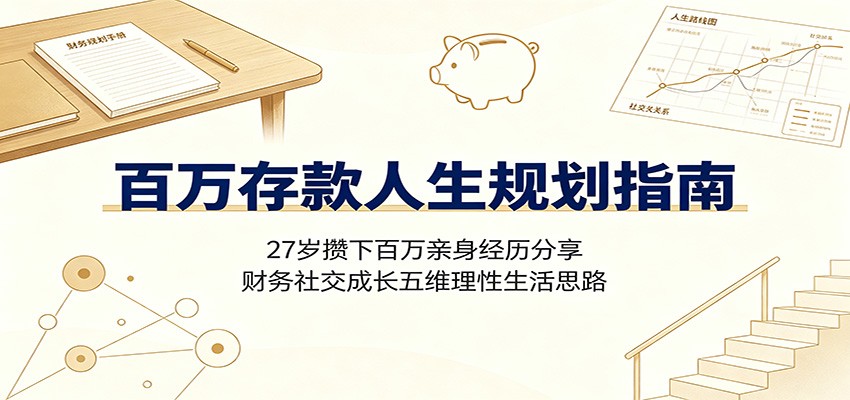 百万存款人生规划：27岁攒百万经验，避开穷人乍富陷阱的理性生活指南
