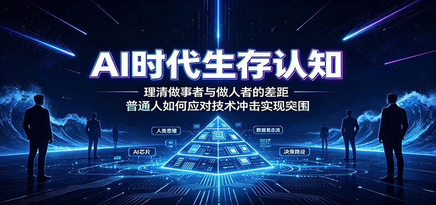 AI时代生存认知：普通人如何应对技术冲击，从做事者转型做人者