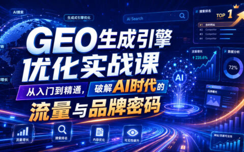 GEO生成引擎优化实战：从入门到精通，破解AI流量与品牌密码