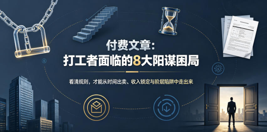 打工者必看:8大阳谋困局如何破解,实现时间财务自由 打工者必看:8大阳谋困局如何破解,实现时间财务自由