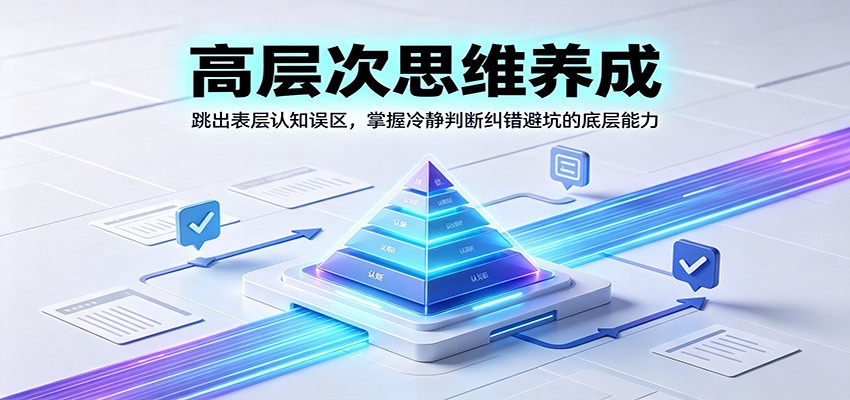 2026 跳出思维陷阱：普通人也能掌握的高层次决策纠错法