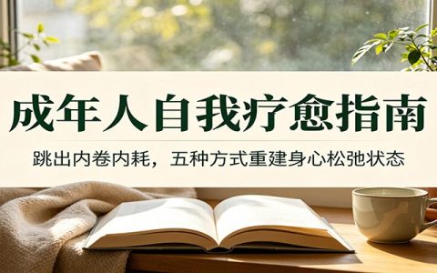 成年人自我疗愈指南：跳出内卷内耗，重建身心松弛感的5种方法