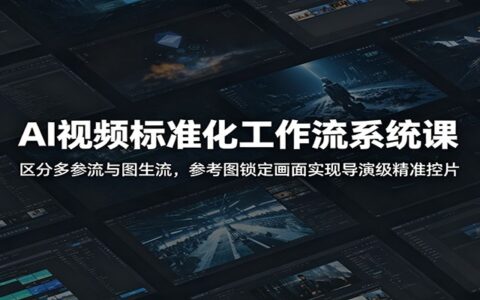 AI视频标准化工作流：多参流与图生流，参考图锁定画面实现导演级控片