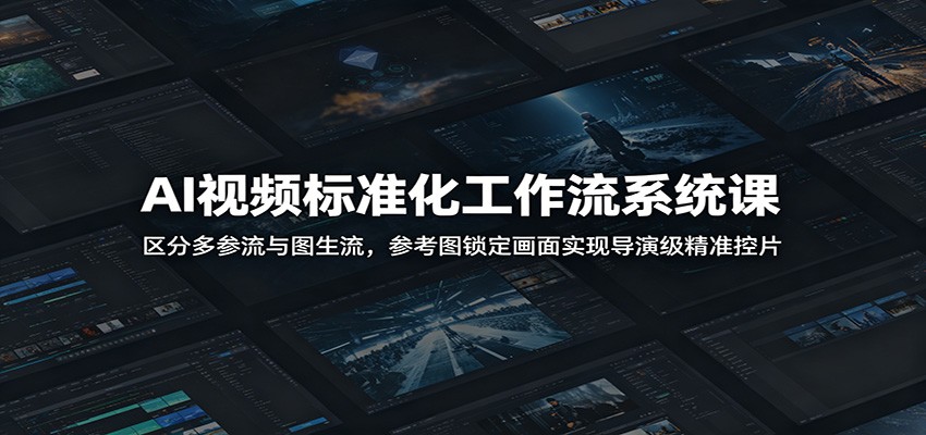 AI视频标准化工作流：多参流与图生流，参考图锁定画面实现导演级控片