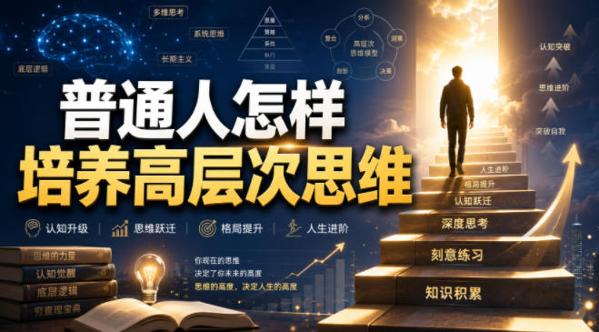 普通人怎样培养高层次思维：看清问题本质，少犯低级错误
