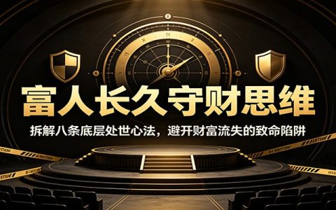 2026 富人长久守财思维：八条底层心法避开资产流失陷阱