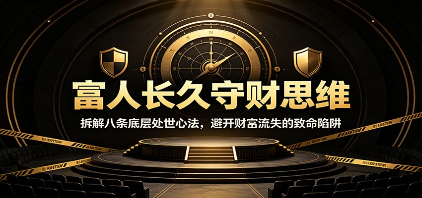 2026 富人长久守财思维：八条底层心法避开资产流失陷阱