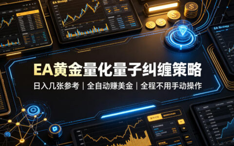 EA黄金量子纠缠策略，自动化变现几百美金，小白1小时上手
