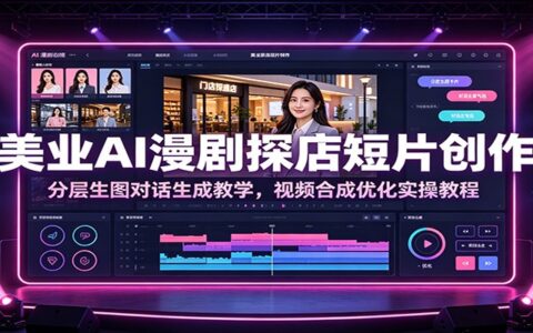 美业AI漫剧探店短片：分层生图对话生成与视频合成实操