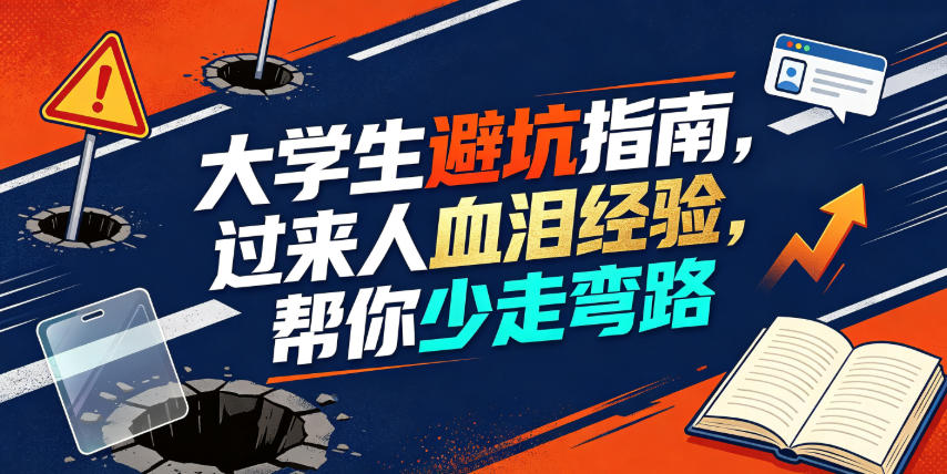 大学生避坑指南：过来人血泪经验，帮你少走弯路（10个核心知识点）