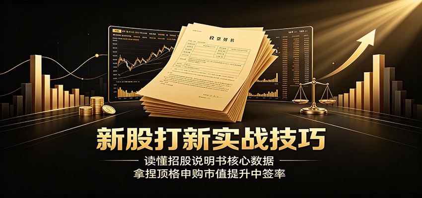 新股打新实战：读懂招股书核心数据，巧用顶格申购市值提升中签率