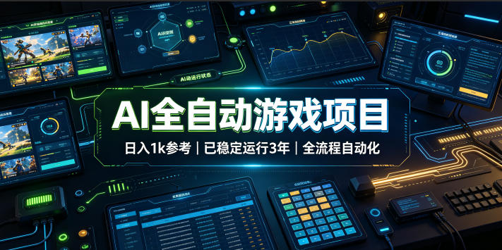AI自动化游戏G机搬砖,变现1步骤稳定3年,宝妈副业零基础可做 AI自动化游戏G机搬砖,变现1步骤稳定3年,宝妈副业零基础可做