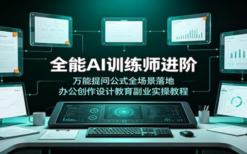 全能AI训练师进阶：万能提问公式+全场景办公创作副业实操