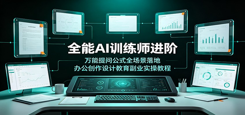全能AI训练师进阶：万能提问公式+全场景办公创作副业实操