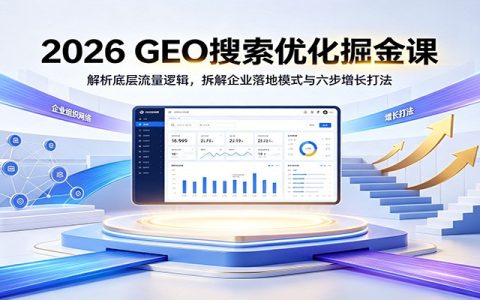 2026 GEO搜索优化掘金课：底层逻辑+企业变现模式，六步增长打法与避坑指南