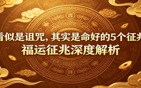 付费文章：看似是诅咒实则命好的5个征兆，福运征兆深度解析