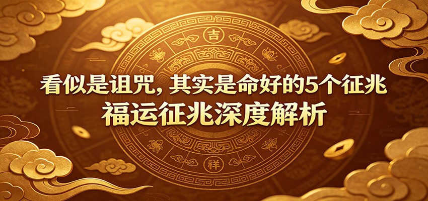 付费文章:看似是诅咒实则命好的5个征兆,福运征兆深度解析 付费文章:看似是诅咒实则命好的5个征兆,福运征兆深度解析