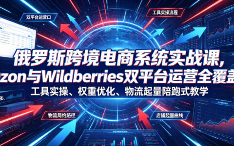 俄罗斯Ozon与Wildberries双平台运营实战课，选品物流爆款陪跑