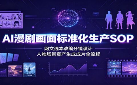 AI漫剧SOP全流程：网文选本改编分镜设计到成片交付