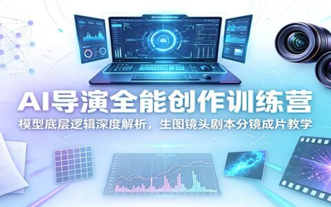 AI导演训练营：模型底层逻辑+生图镜头剧本分镜，商业成片教学