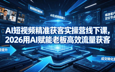 AI短视频精准获客实操营：老板用AI高效流量变现课