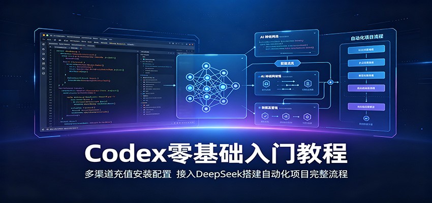 Codex零基础入门教程:多渠道充值安装与DeepSeek模型对接 Codex零基础入门教程:多渠道充值安装与DeepSeek模型对接