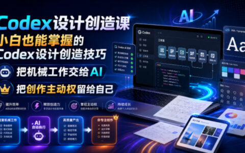 Codex设计创造课：小白用AI搞定设计排版与网页原型