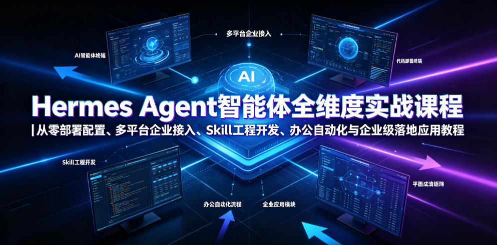Hermes Agent智能体实战:从零部署到企业级办公自动化应用 Hermes Agent智能体实战:从零部署到企业级办公自动化应用