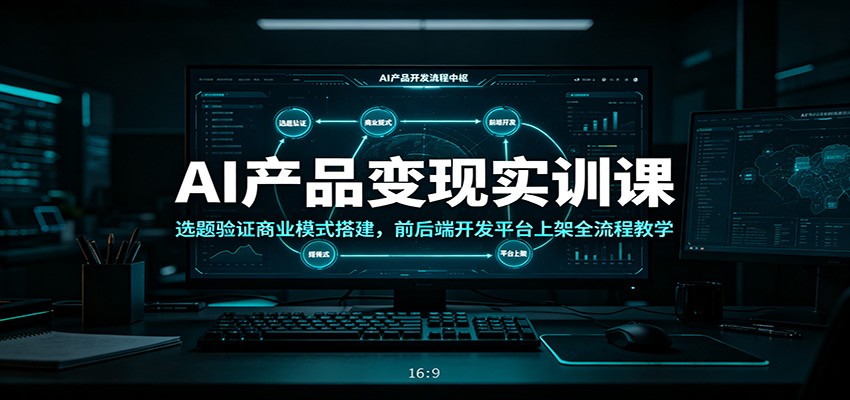 2026 AI产品变现实战课：从选题验证到上架全流程教学