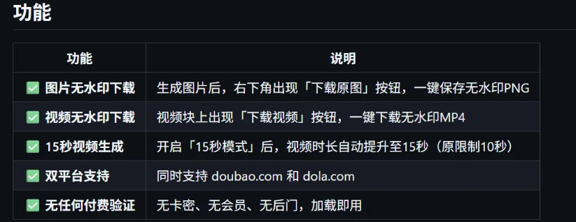 2026 豆包15秒视频生成插件，开源免费无验证无激活码