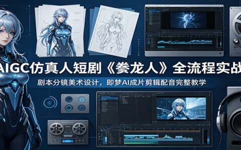 AIGC仿真人短剧《豢龙人》全流程实战：即梦Seedance+剪映配音零基础教学