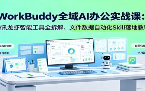 WorkBuddy实战课：腾讯龙虾AI工具全拆解，自动化办公落地教程