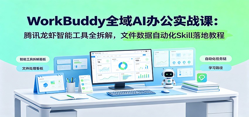 WorkBuddy实战课:腾讯龙虾AI工具全拆解,自动化办公落地教程 WorkBuddy实战课:腾讯龙虾AI工具全拆解,自动化办公落地教程