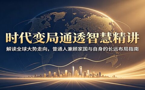 时代变局通透智慧精讲：普通人兼顾家国与自身的长远布局指南