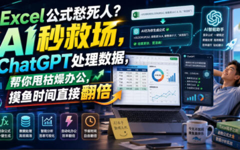 Excel公式愁死人？AI秒救场，ChatGPT处理数据，让你办公效率翻倍