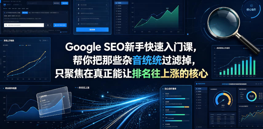 Google SEO新手入门课：聚焦核心排名因素，实战专家教你快速提升网站流量