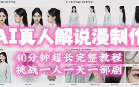 2026 AI真人解说漫剧批量制作教程，低成本自动化分镜配音剪映合成