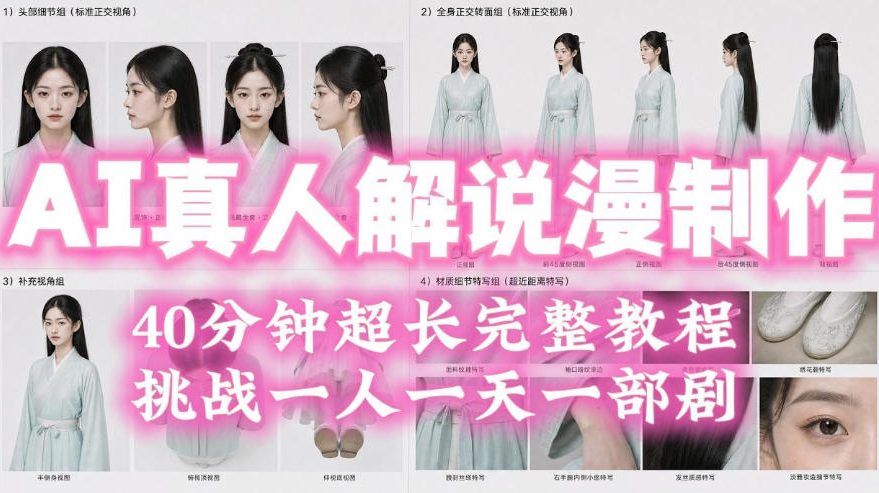 2026 AI真人解说漫剧批量制作教程，低成本自动化分镜配音剪映合成