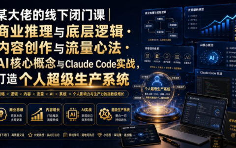 某大佬线下闭门课：商业推理与AI内容创作实战【录音+图片】