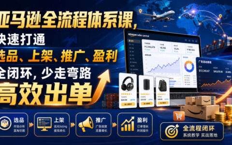 2026 亚马逊全流程体系课，选品上架推广盈利闭环高效出单