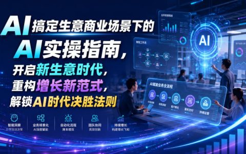 AI商业实操指南：直播获客、电商选品、自媒体裂变全场景解决方案