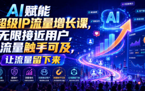 AI赋能超级IP流量增长课，用Kimi豆包批量产出爆款脚本，让用户留下来