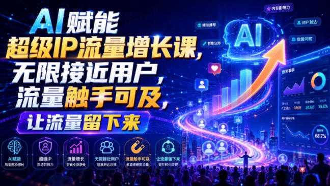 AI赋能超级IP流量增长课,用Kimi豆包批量产出爆款脚本,让用户留下来 AI赋能超级IP流量增长课,用Kimi豆包批量产出爆款脚本,让用户留下来
