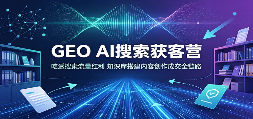 GEO AI搜索获客营：零基础搭建知识库，自然搜索精准引流成交