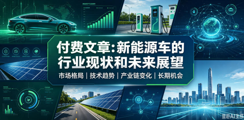 付费文章:新能源汽车行业现状与未来展望,内卷与政策红利深度解析 付费文章:新能源汽车行业现状与未来展望,内卷与政策红利深度解析