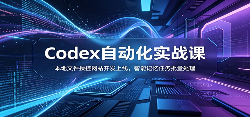 Codex自动化实战：本地文件操控+网站开发上线，AI记忆批量任务处理